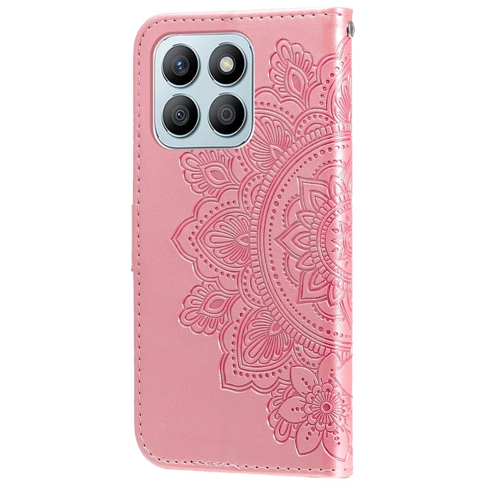 Mandala könyvtáska Honor X8b-hez - rózsaszín