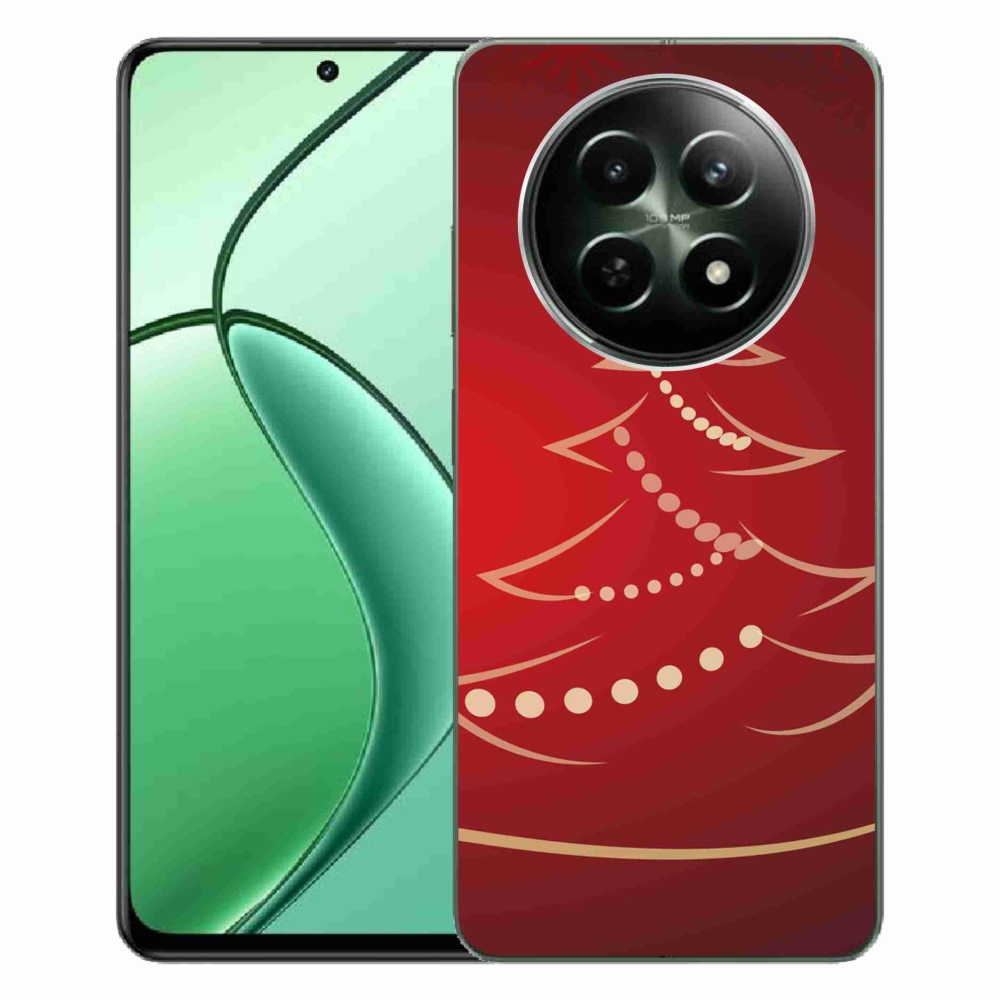 Gél borító mmCase a Realme 12 5G/12x 5G készülékhez - karácsonyfa karikatúra