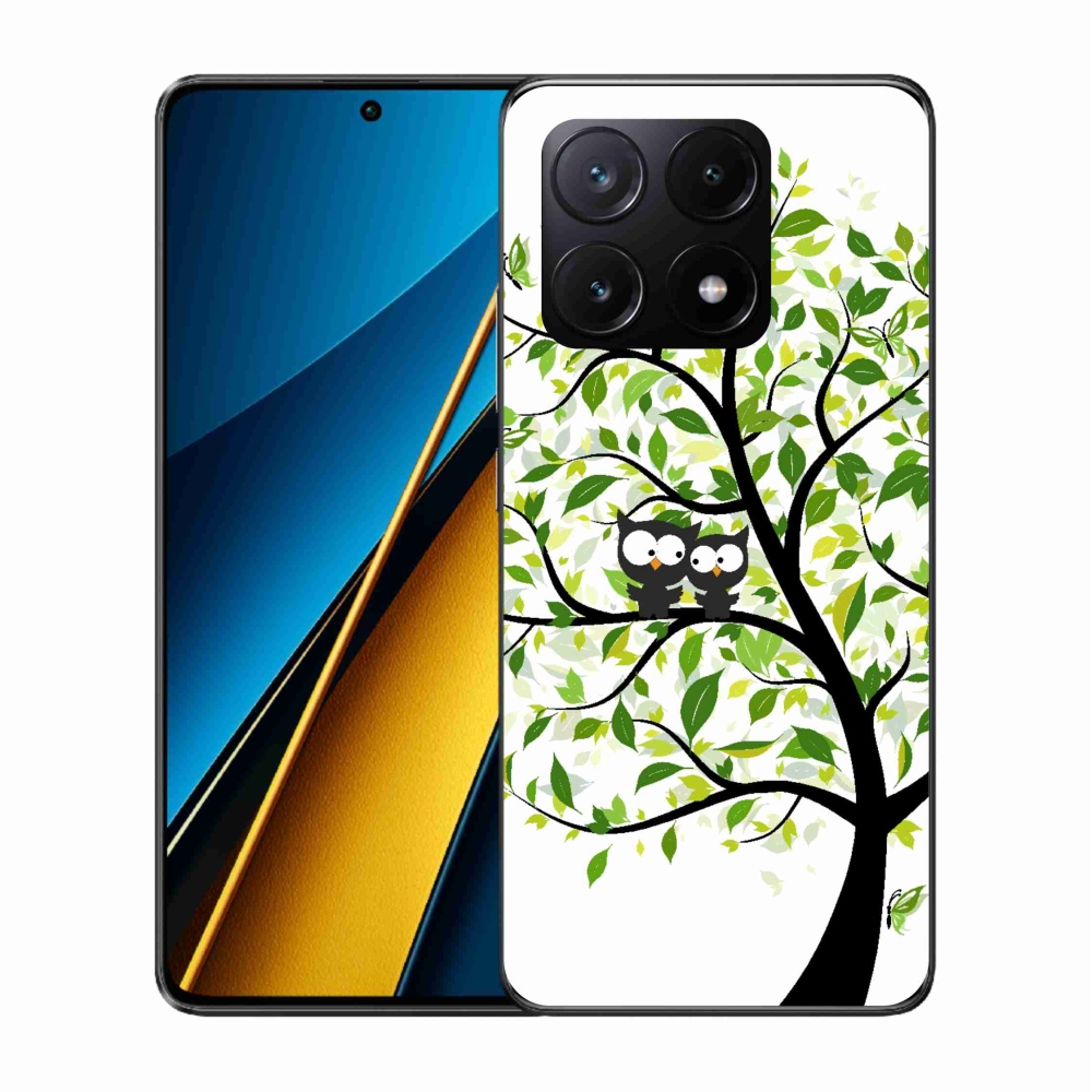 Gél borítás mmCase a Xiaomi Poco X6 Pro 5G számára - baglyok a fán