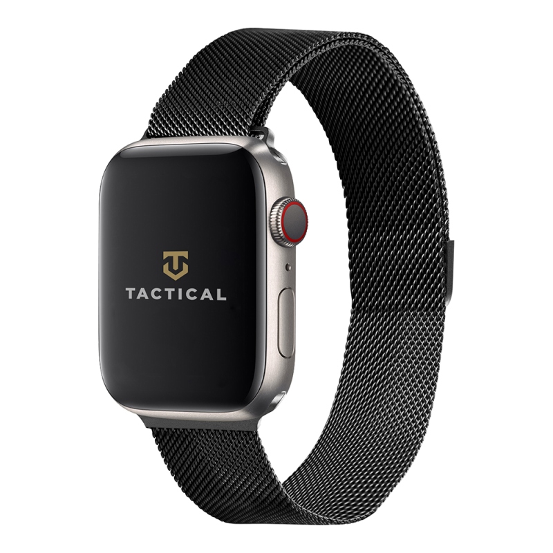 Tactical 333 Loop mágneses fémszíj Apple Watch 1/2/3/4/4/5/6/7/8/9/SE 38/40/41mm fekete színű órához