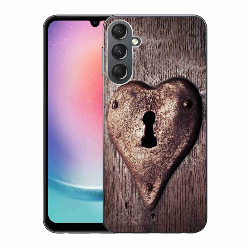 Gél borító mmCase Samsung Galaxy A24 készülékhez - szív alakú zár
