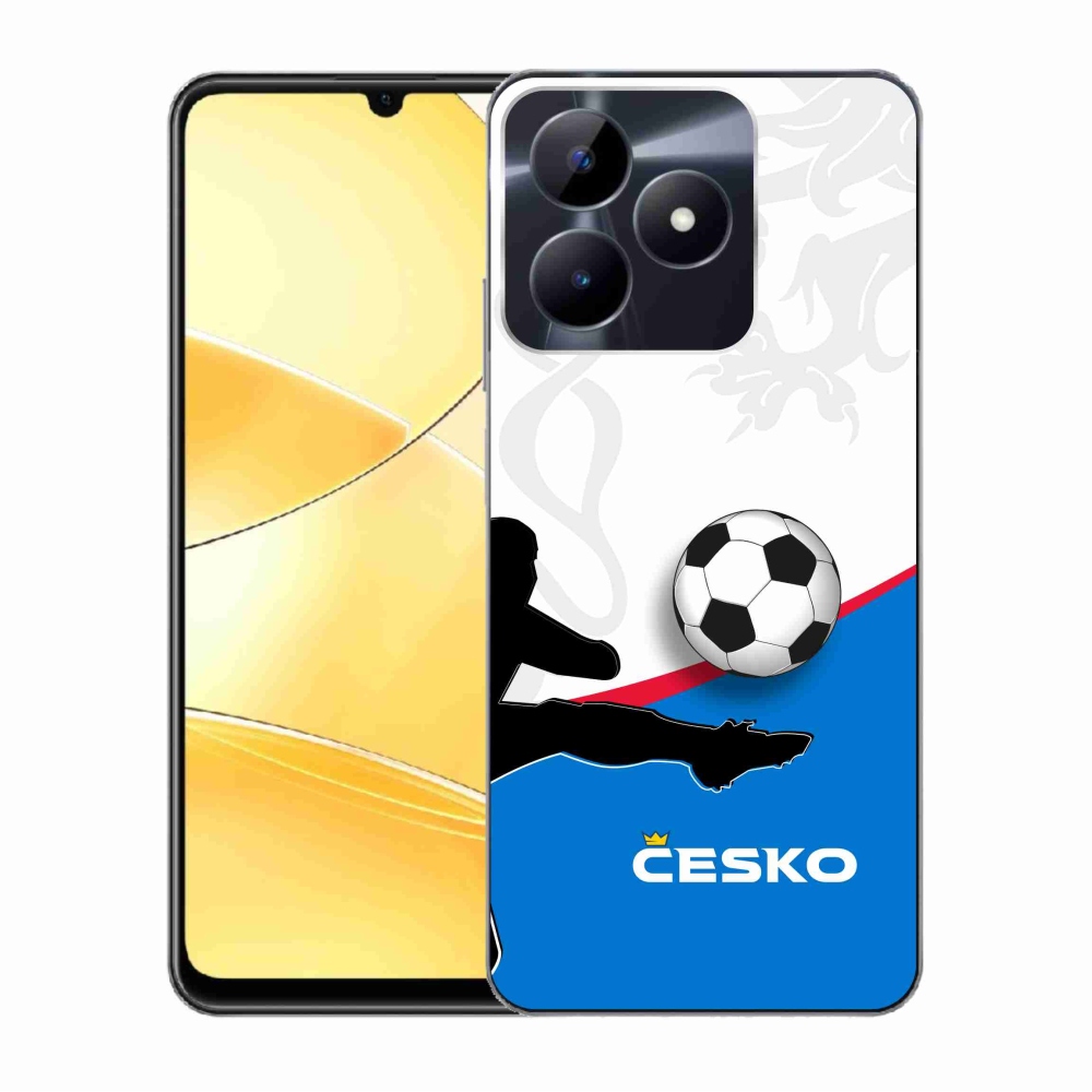 Gél borítás mmCase a Realme C51/C53 készülékhez - futball Csehország 3