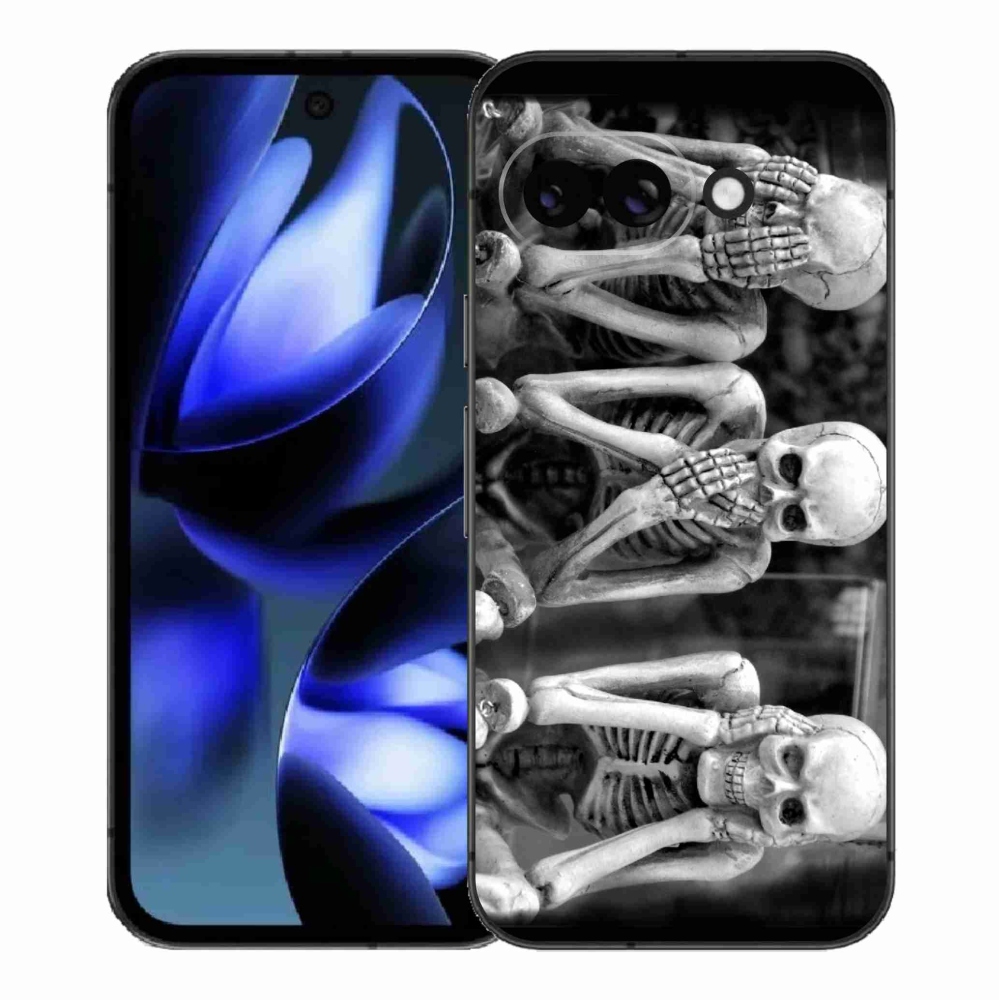 Gél borítás mmCase a Google Pixel 9a számára - csontvázak