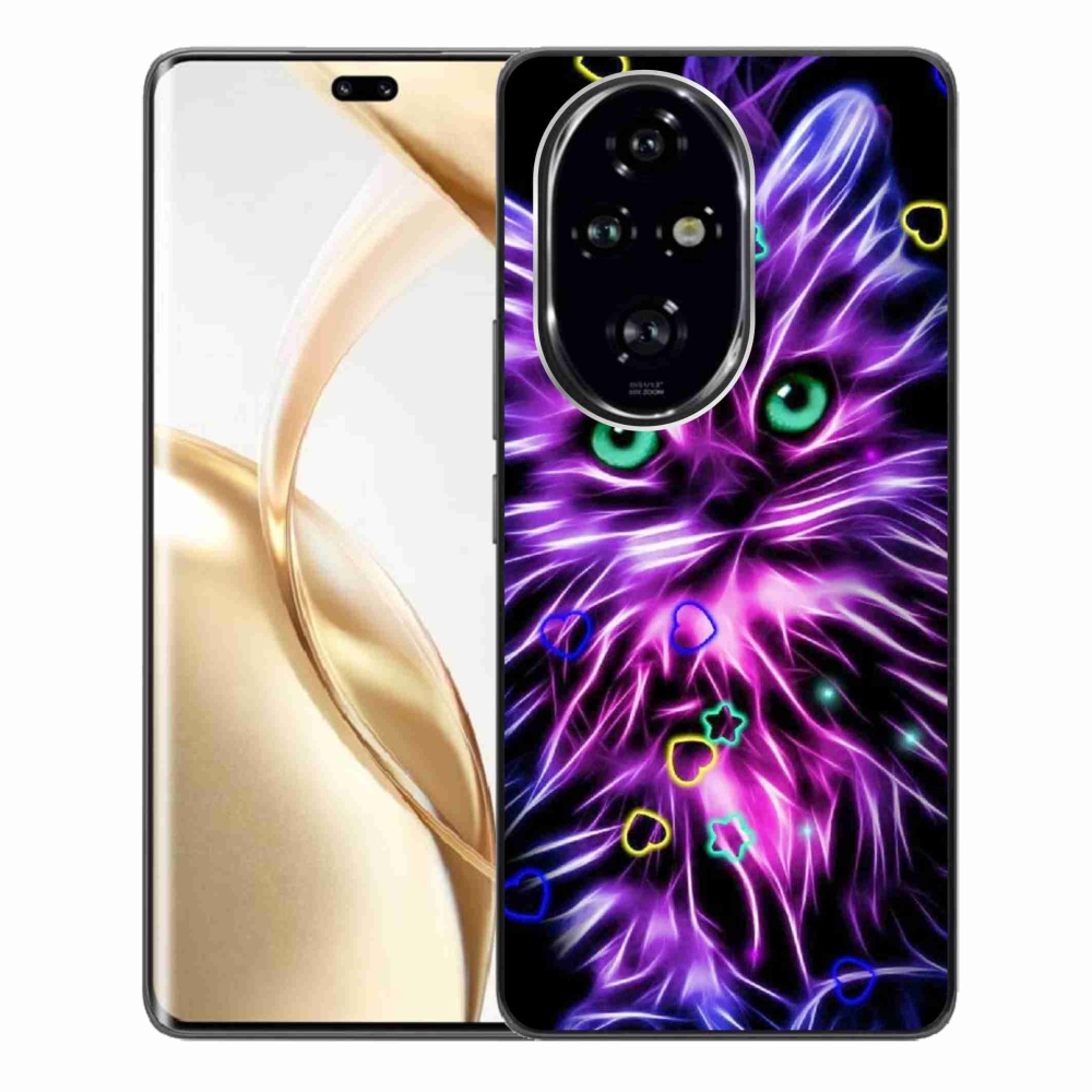 Zselés borítás mmCase a Honor 200 Pro 5G készülékhez - absztrakt macska