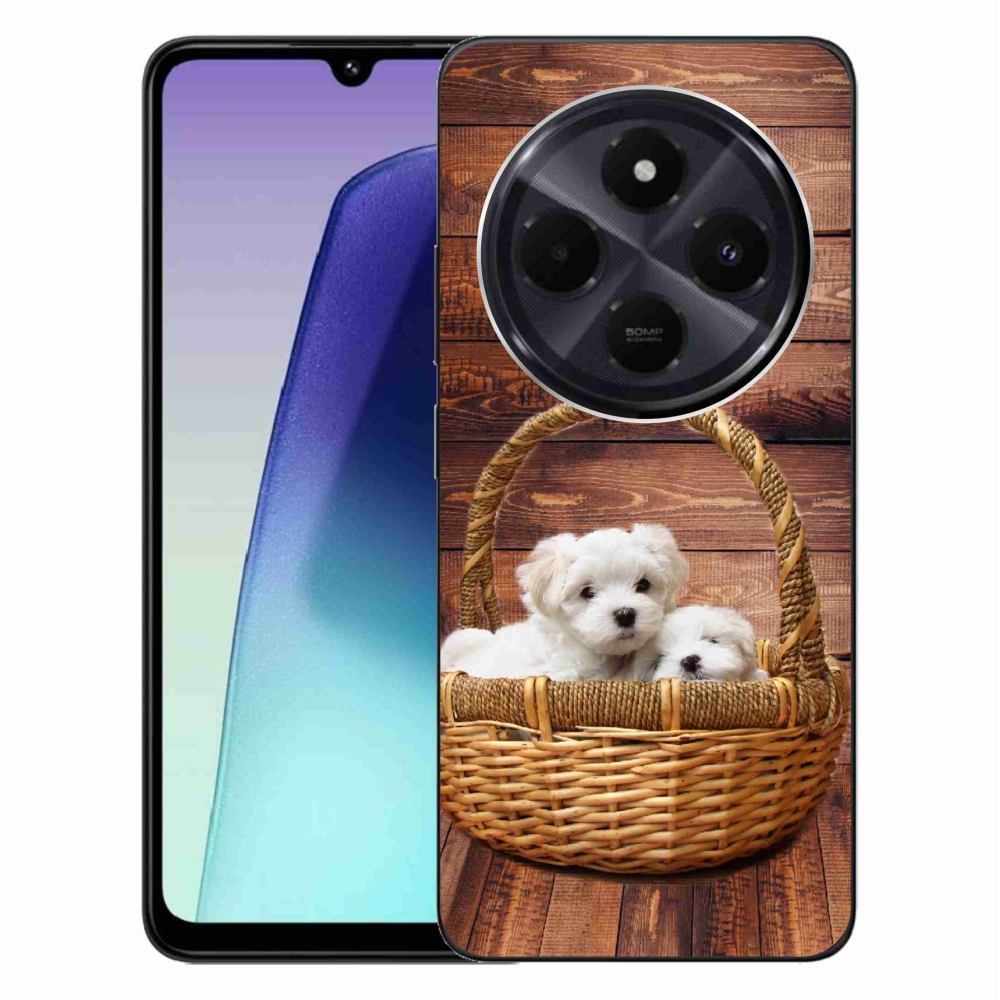 Gél borítás mmCase a Xiaomi Redmi 14C/Poco C75 számára - kölyökkutyák