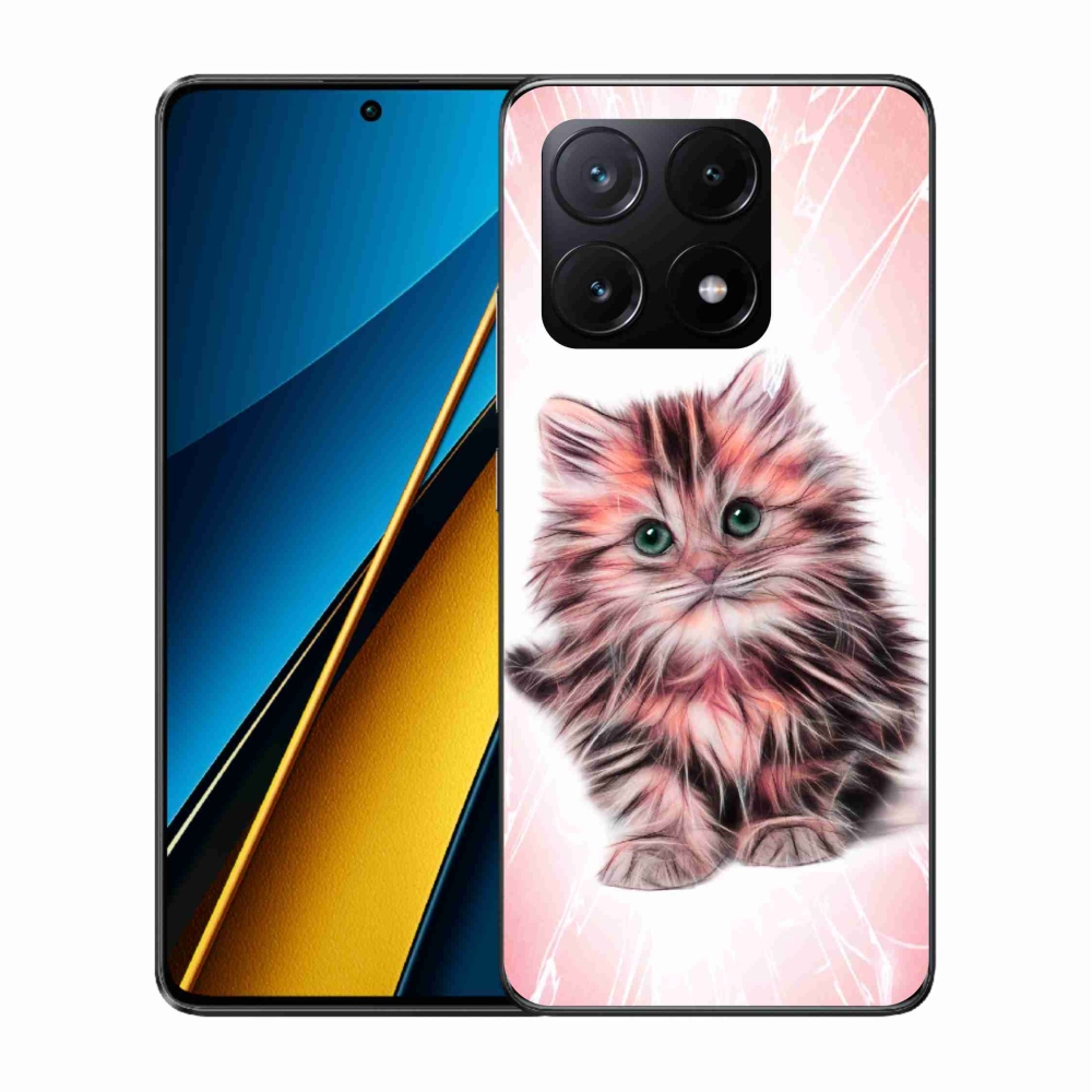 Gél borítás mmCase a Xiaomi Poco X6 Pro 5G számára - aranyos cica