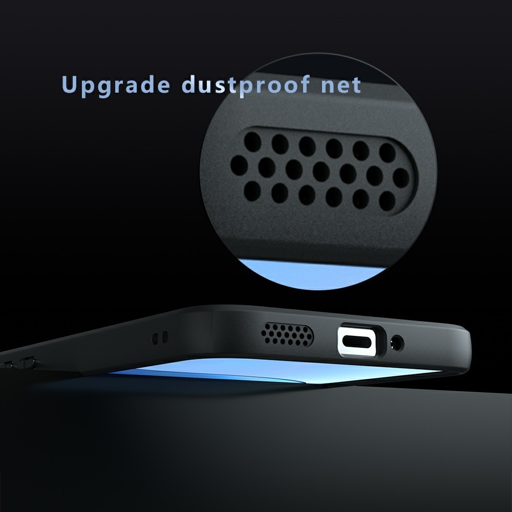 Matt zselés tok MagSafe tokkal a Xiaomi Poco F7 5G-re - fekete