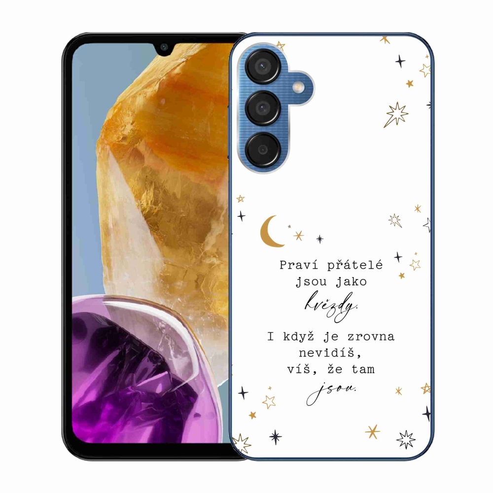 Gél borítás mmCase Samsung Galaxy M15 5G - idézem 6 fehér háttér