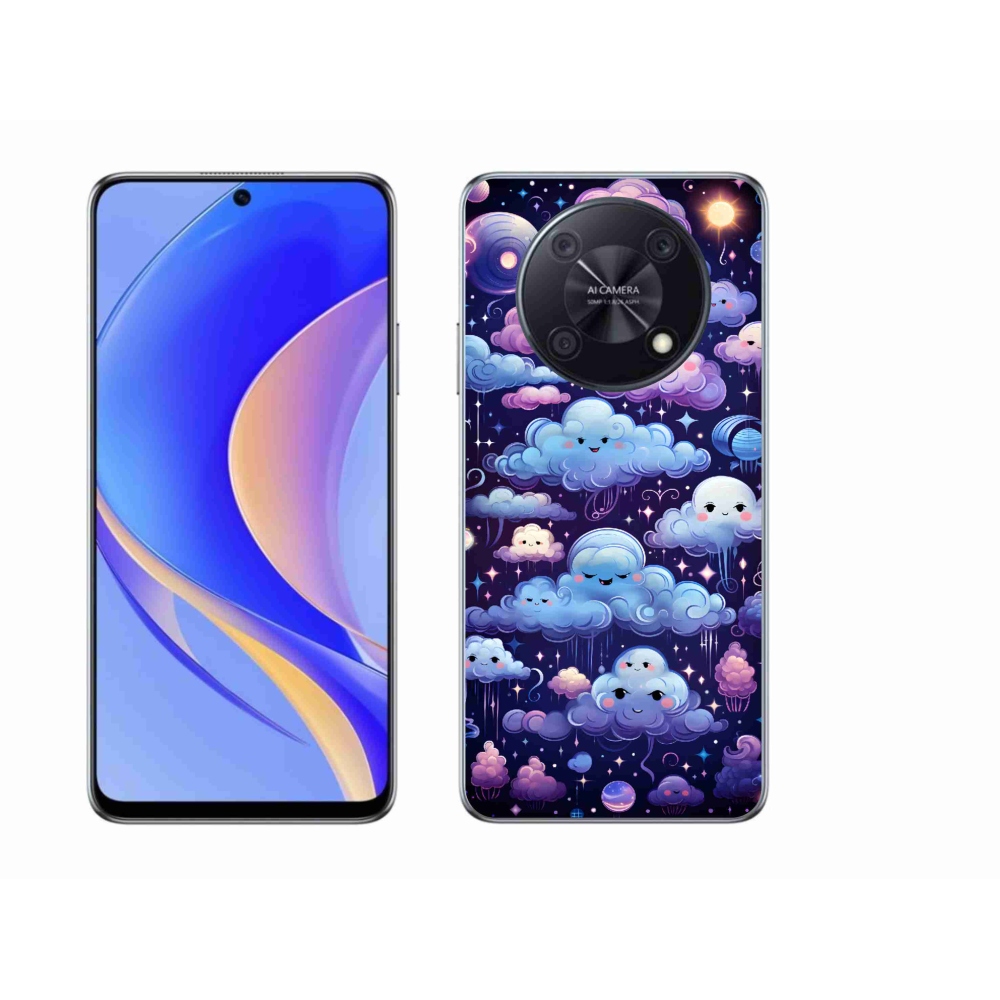 Gél borítás mmCase a Huawei Nova Y90-hez - felhők