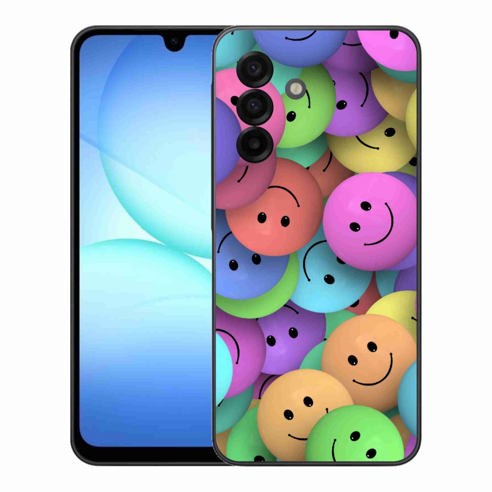 Zselés borítás mmCase Samsung Galaxy A17 4G/5G - színes smiley-k
