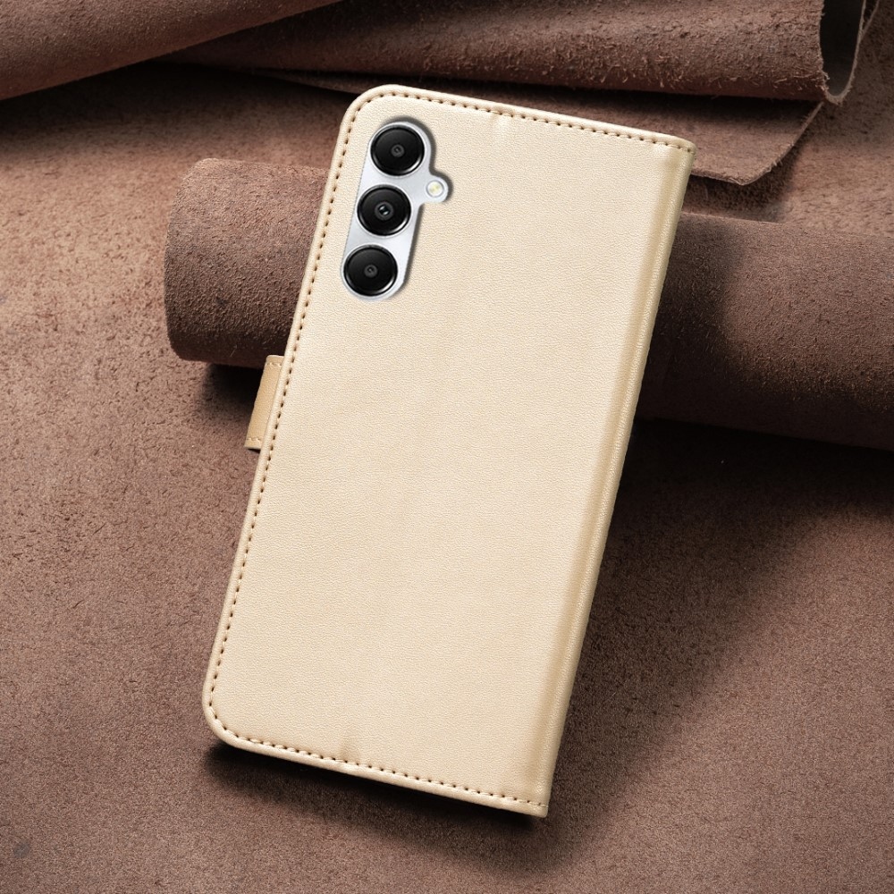 Clover könyv tok Samsung Galaxy A36 5G készülékhez - arany színben