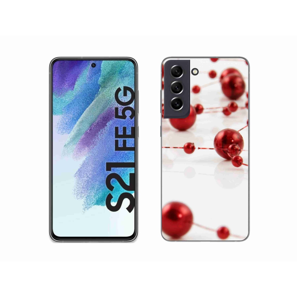 Gél borítás mmCase Samsung Galaxy S21 FE 5G - Karácsonyi lánc