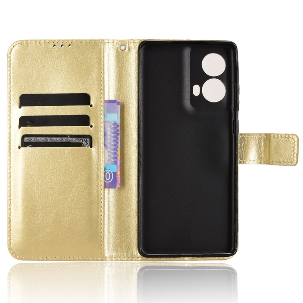 Őrült könyv tok a Motorola Moto G85 5G-hez - arany színben