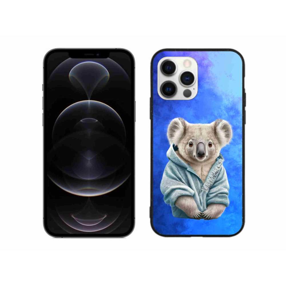 Zselés borítás mmCase iPhone 12 Pro Max készülékhez - koala pulóverben