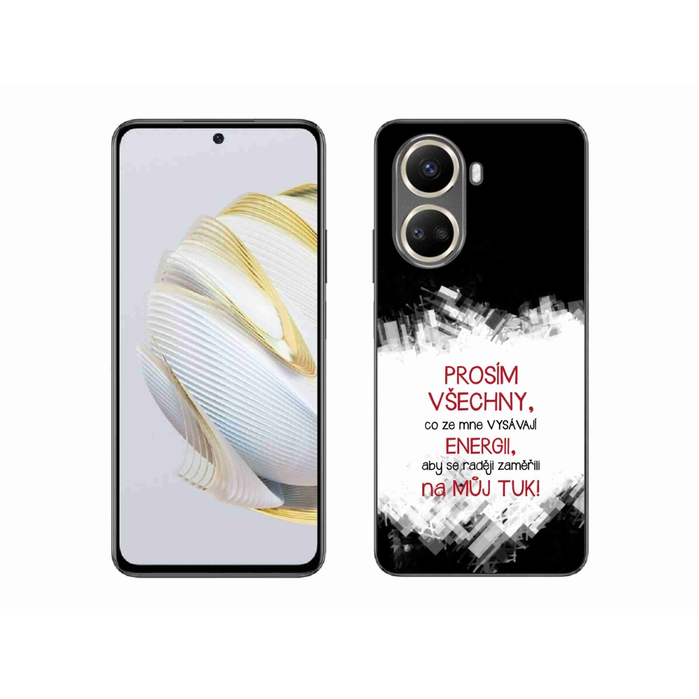 Gél borító mmCase a Huawei Nova 10 SE-hez - vicces szöveg 1 piros