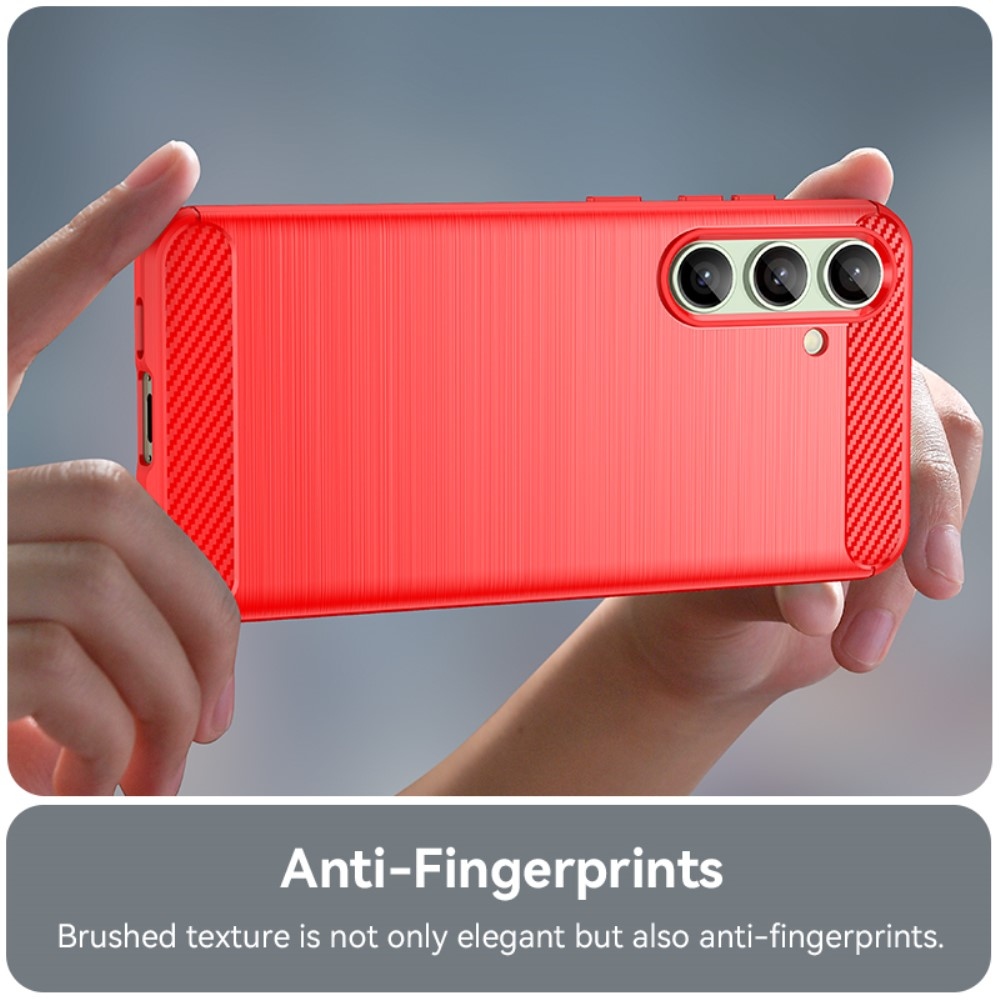 Szénálló zselés tok Samsung Galaxy S24 FE készülékhez - piros