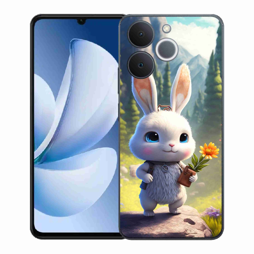 Gél borítás mmCase a Realme Note 70T számára - aranyos nyuszi