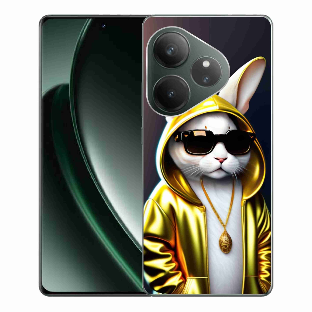 Zselés borítás mmCase a Realme GT 6 5G/GT 6T 5G számára - cat boss