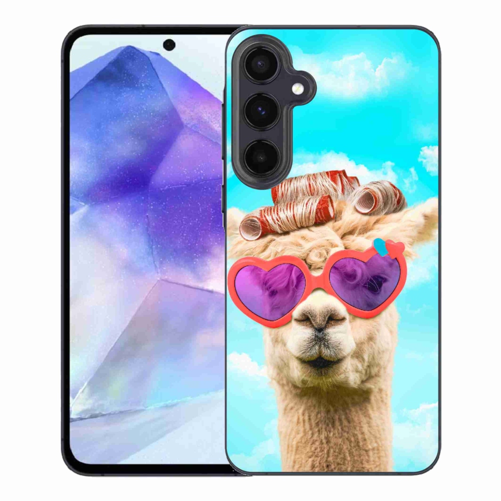 Zselés borítás mmCase Samsung Galaxy A55 5G - szemüveges láma