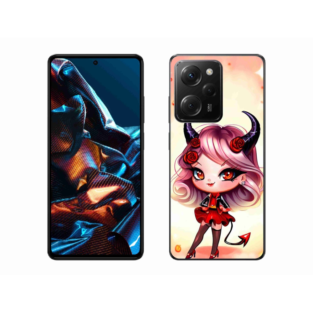 Gél borító mmCase a Xiaomi Poco X5 Pro 5G számára - rajzfilm ördög