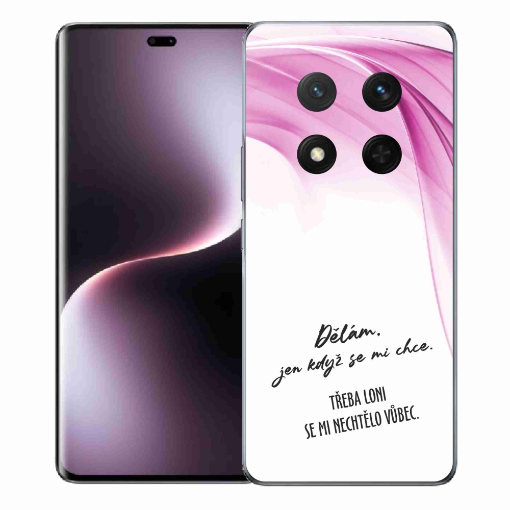 Gél borító mmCase a Honor Magic 7 Lite 5G készülékhez - vicces szöveg 12 fehér háttérrel