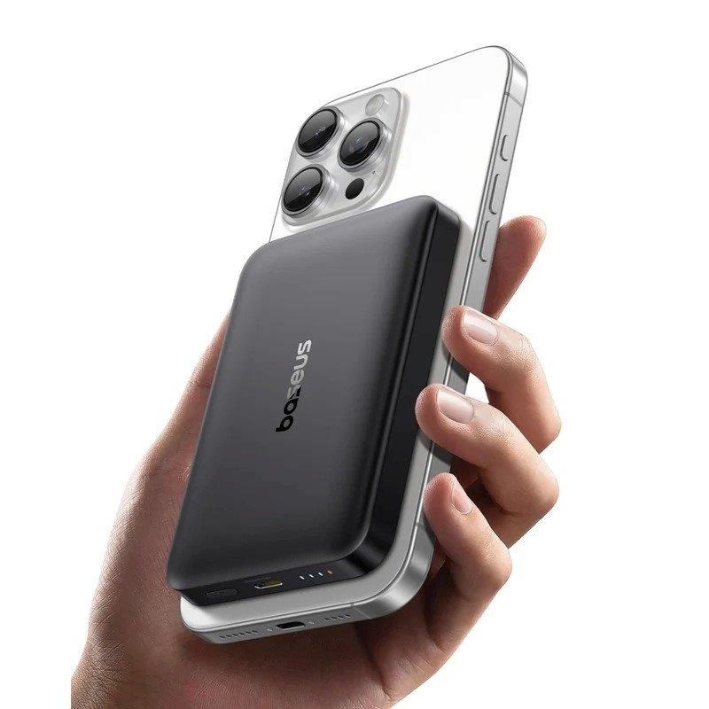 Baseus EnerFill FM12 22.5W mágneses Powerbank 10000mAh fekete