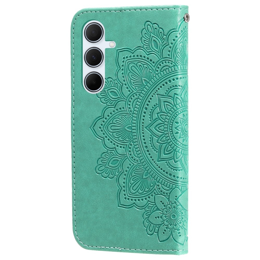 Mandala könyvtáska Samsung Galaxy A36 5G/A56 5G - teáskék színben