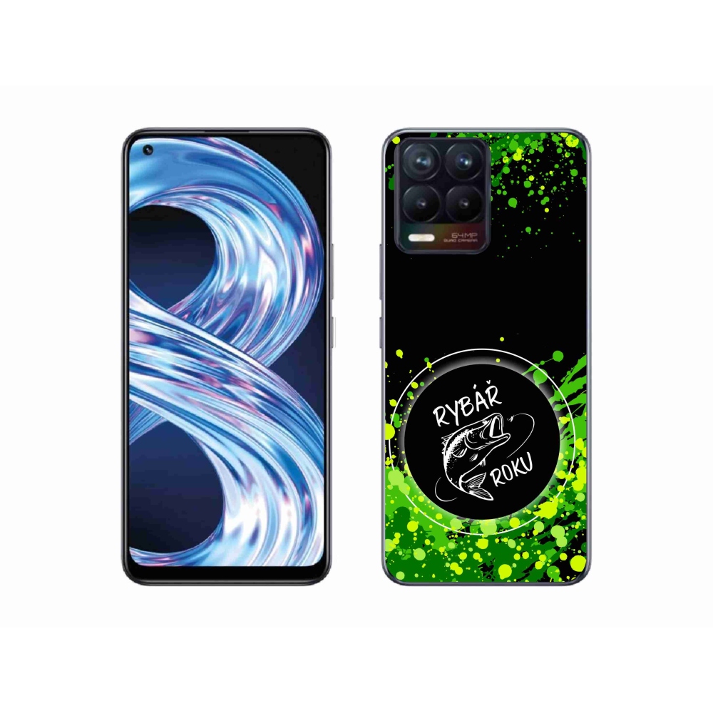 Gél borítás mmCase a Realme 8 Pro-n - az év halászának fekete háttere