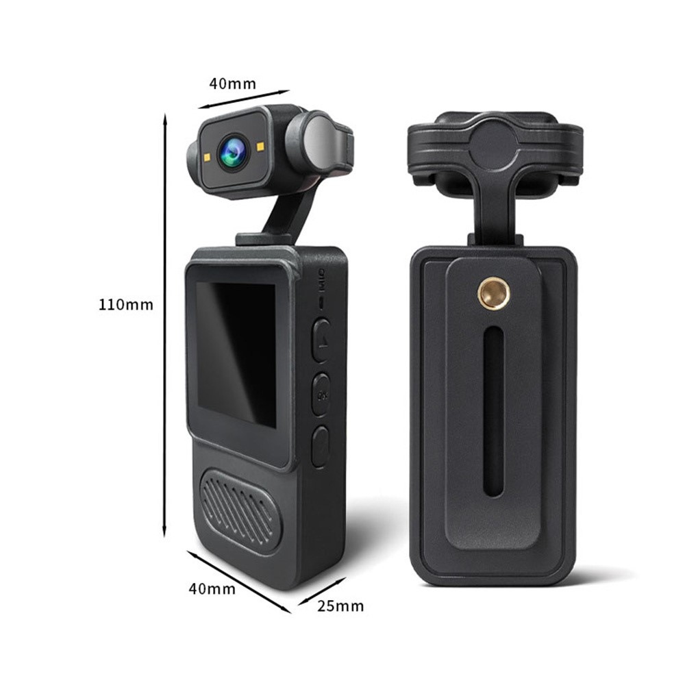 Y2 mini 4K kamera kijelzővel, forgatható objektívvel és fénnyel