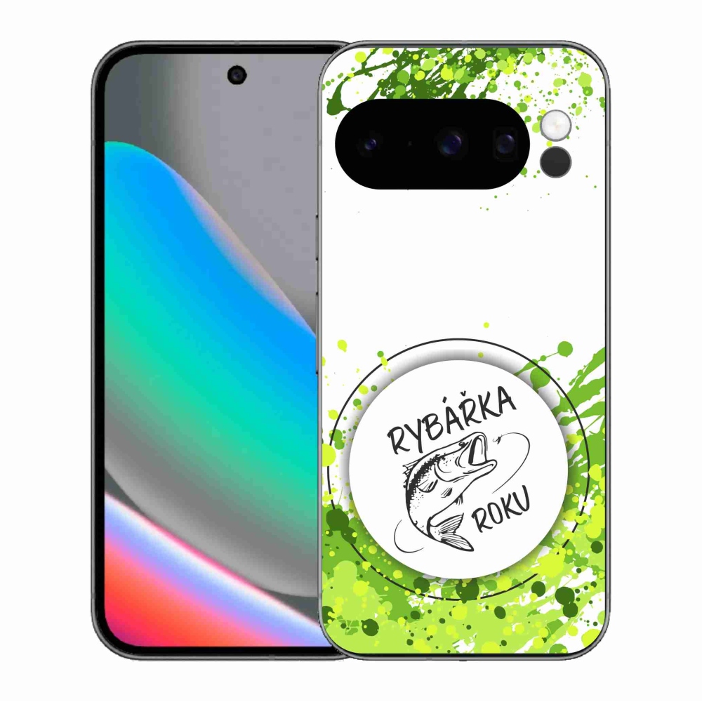 Gél borítás mmCase a Google Pixel 10 Pro számára - Az év halászának fehér háttere