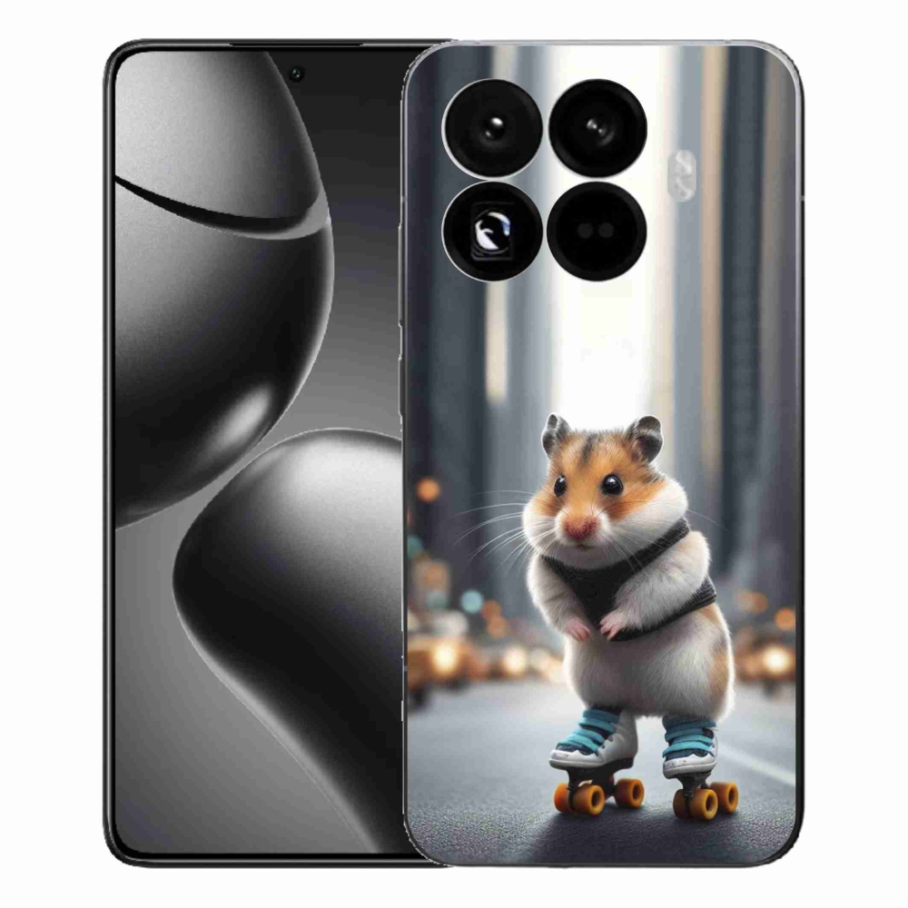 Gél borítás mmCase a Xiaomi 15T Pro számára - hörcsög a korcsolyán