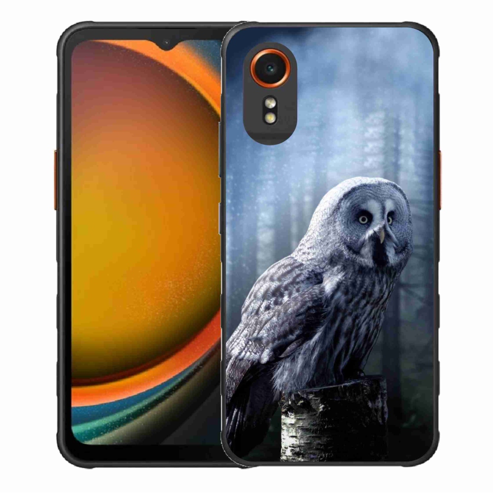 Zselés borítás mmCase Samsung Galaxy Xcover 7 készülékhez - bagoly