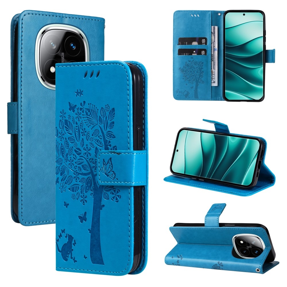 Fák könyve tok Xiaomi Redmi Note 14 Pro 5G/Poco X7 5G/Note 14 Pro+ 5G - kék