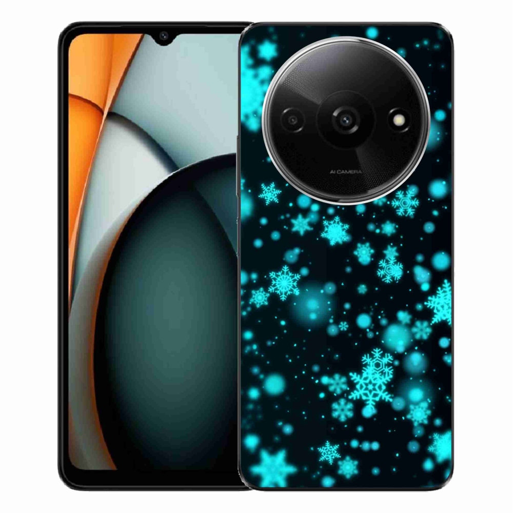 Gél borítás mmCase a Xiaomi Redmi A3-hoz - hópelyhek 1