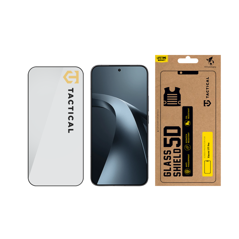 Tactical Glass Shield 5D üveg a Xiaomi 17T Pro Black készülékhez 