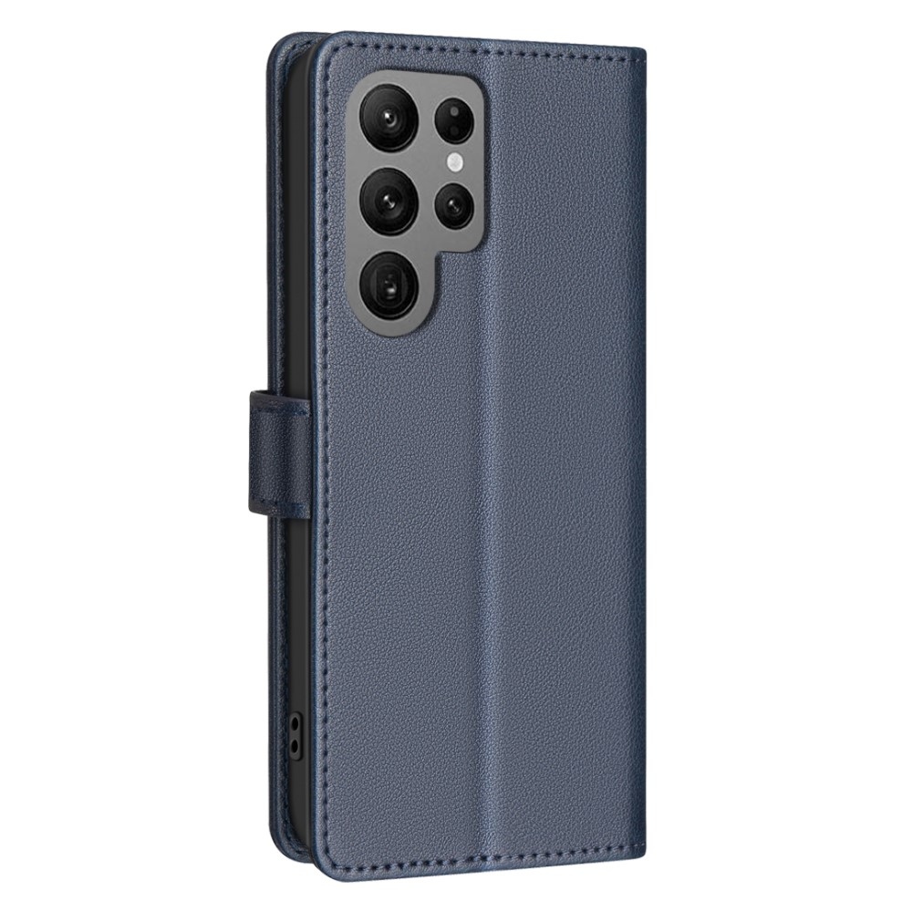 BINFEN könyv tok Samsung Galaxy S25 Ultra készülékhez - kék