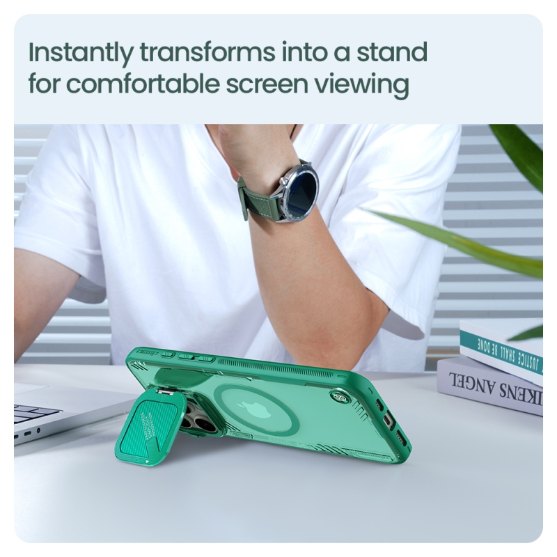 Nillkin Iceblade Prop mágneses borító Apple iPhone 16 Pro készülékhez Fekete