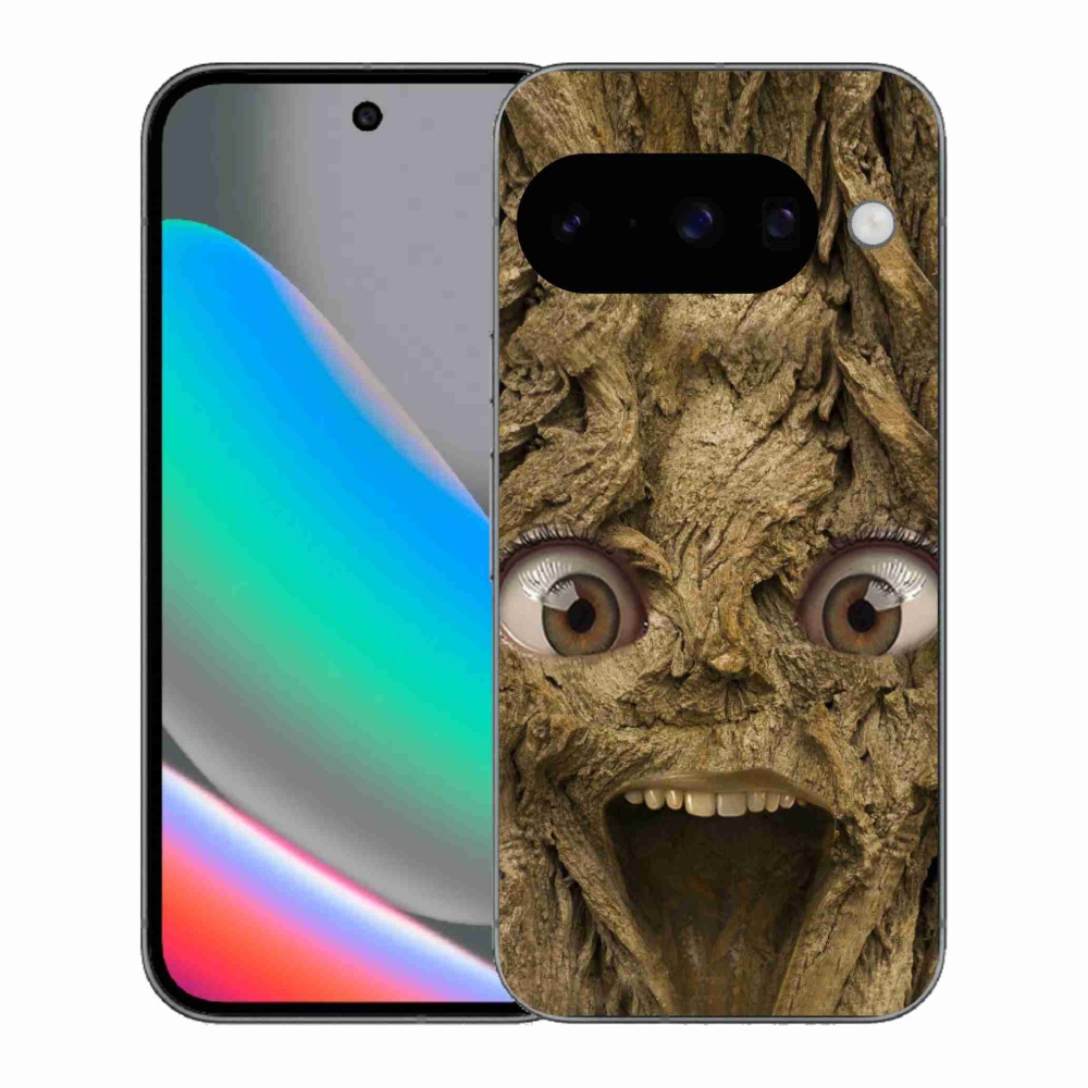 Gél borítás mmCase a Google Pixel 10 számára - boldog fa szemekkel