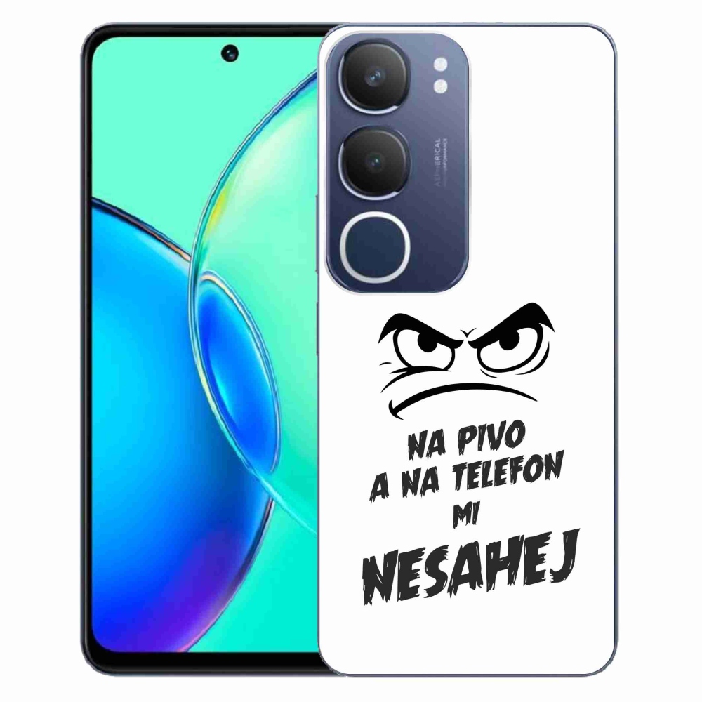Gél borítás mmCase a Vivo Y19s készülékhez - sör motívum 2 fehér háttér
