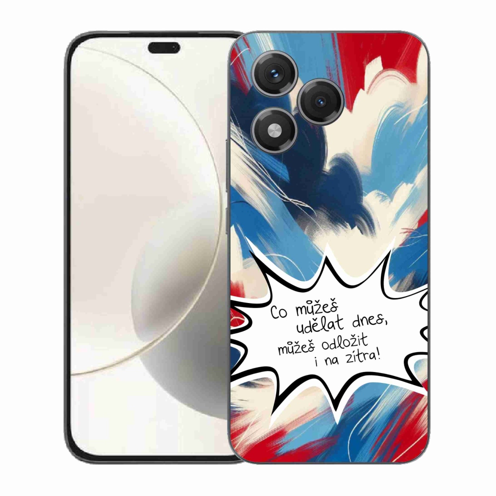 Gél borító mmCase a Honor 400 Lite-hoz - vicces szöveg 9 fehér háttér