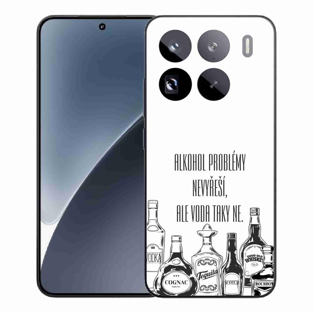 Gél borító mmCase a Xiaomi 15 Pro-hoz - vicces szöveg fehér háttérrel