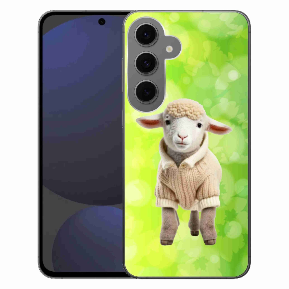 Zselés borítás mmCase Samsung Galaxy S24 FE - bárány pulóverben