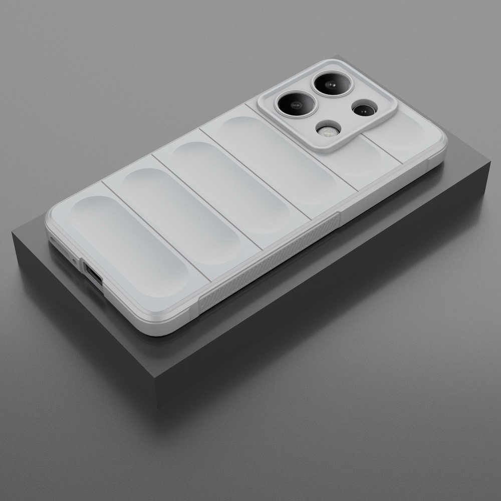 Rugg tartós zselés tok Xiaomi Redmi Note 13-hoz - világosszürke