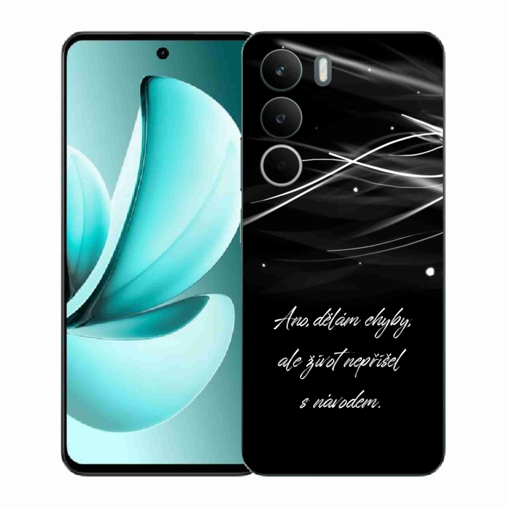 Gél borítás mmCase a Realme C71 készülékre - idézem fekete háttérrel