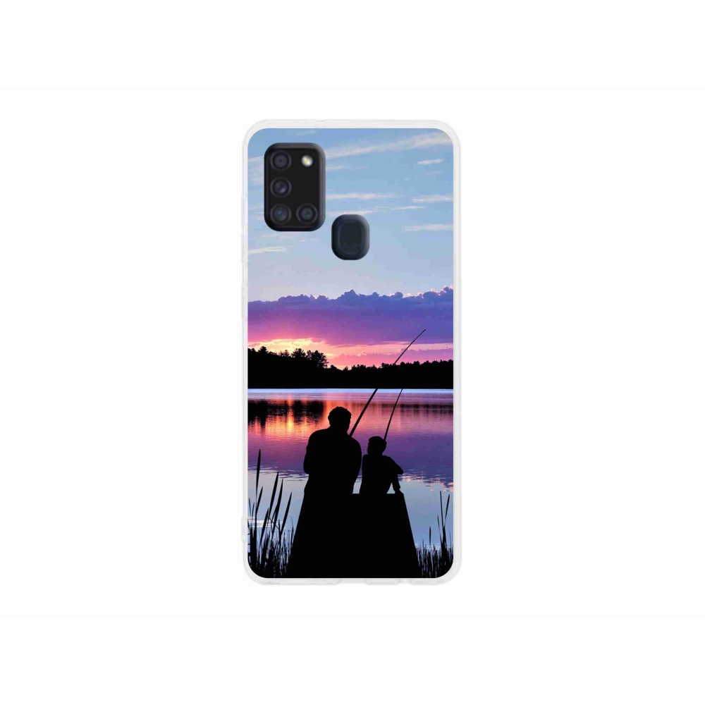 Zselés borítás mmCase a Samsung Galaxy A21s készülékhez - horgászat 2