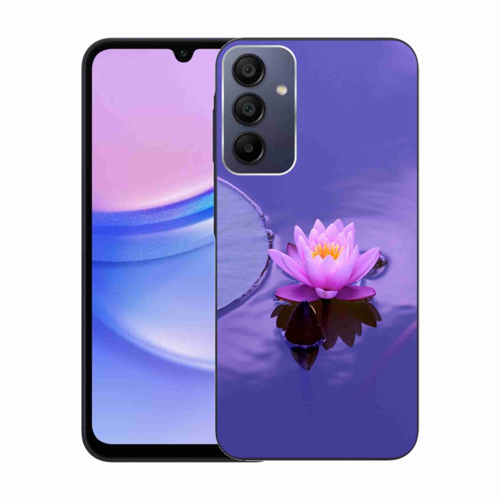 Gél tok mmCase a Samsung Galaxy A15 4G/5G készülékhez - virág a felületen