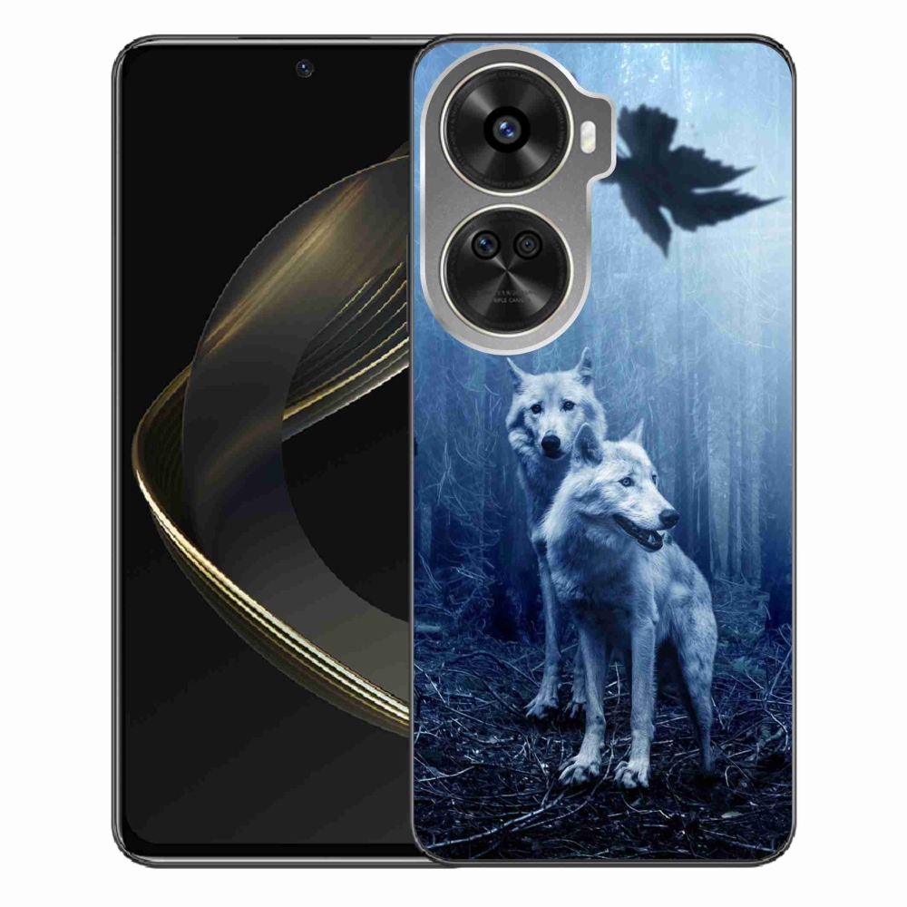 Gél borítás mmCase a Huawei Nova 12 SE-hez - farkasok az erdőben