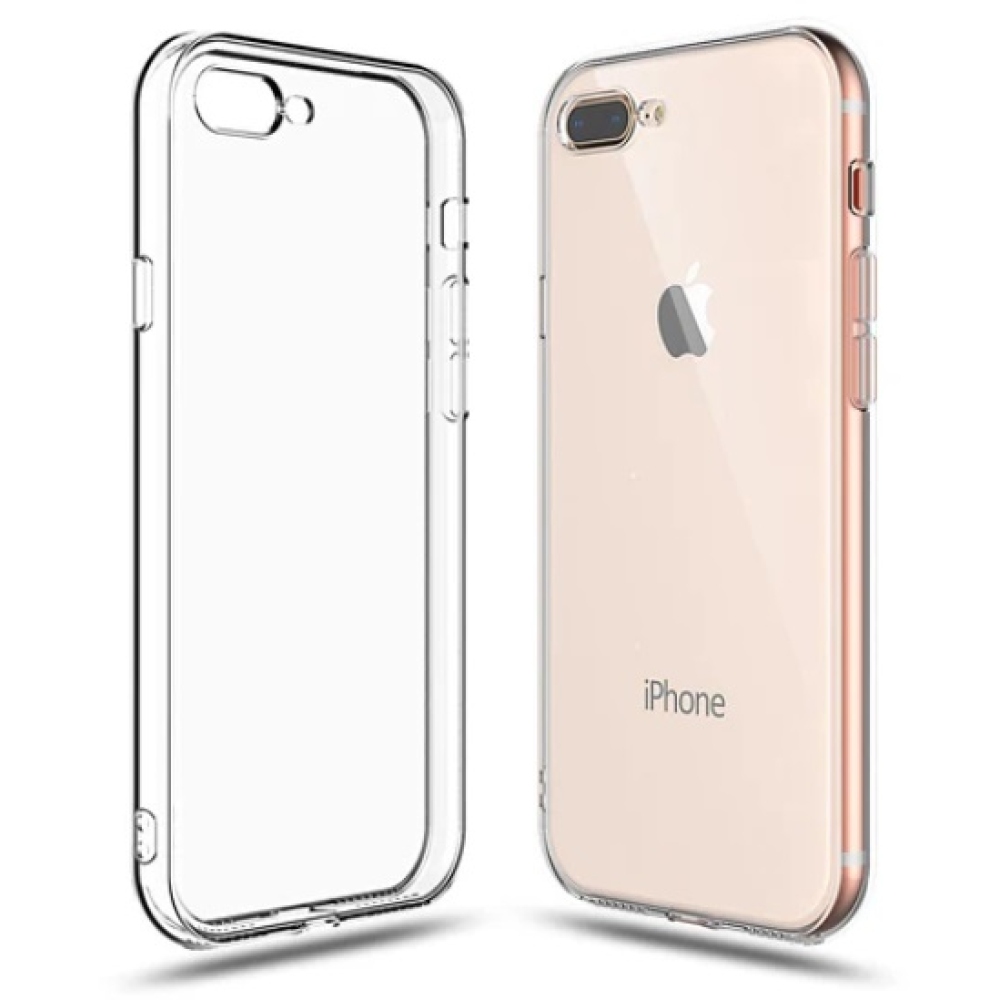 Átlátszó zselés tok iPhone 7 Plus/8 Plus készülékhez - átlátszó