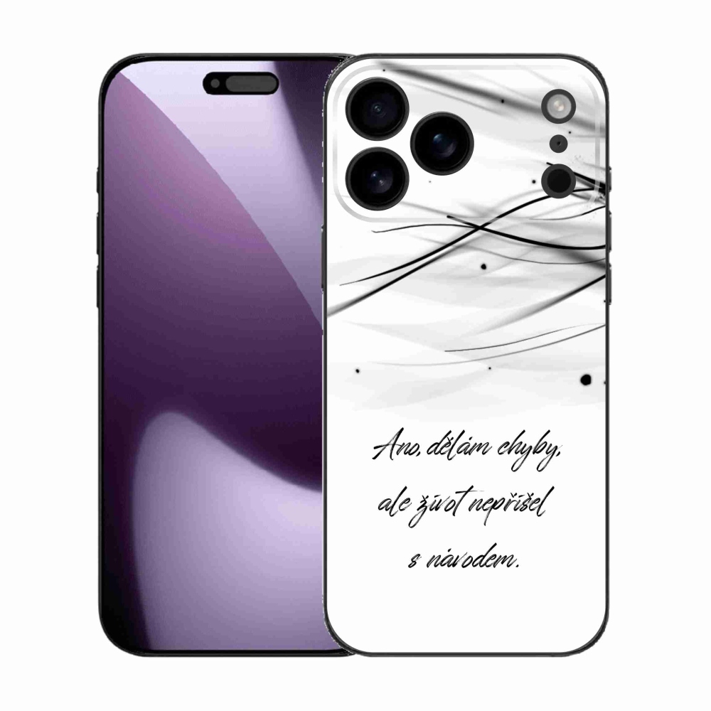 Zselés borítás mmCase iPhone 17 Pro Max készülékhez - idézem fehér háttér