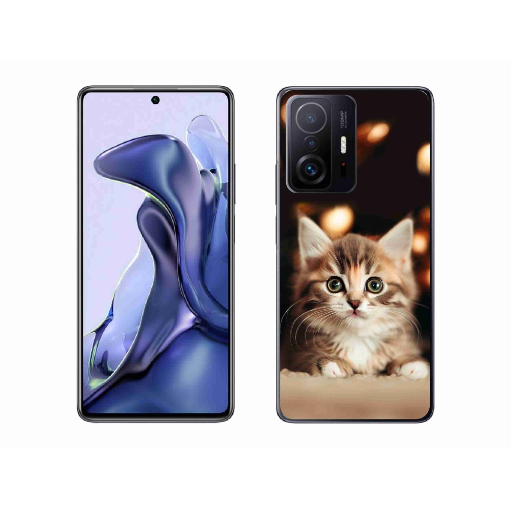 Gél borítás mmCase a Xiaomi 11T Pro számára - aranyos cica 2
